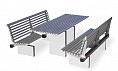 EM068 Seat and EM073 Table, Urbano Setting with Aluminium Battens (1).jpg